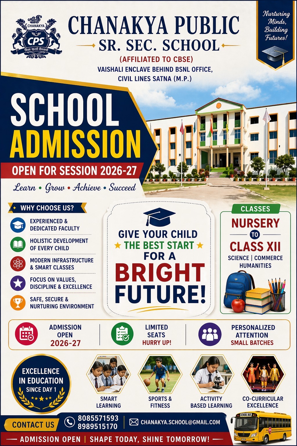 Chanakya Public School — School Admission Open for Session 2026-27